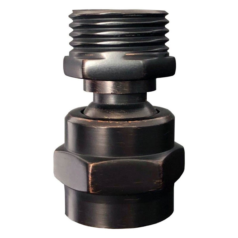 MissMin shower head Swivel ball adapter,hand shower rotate povit shower arm extension connector,ORB/oil rubbed bronze - Image 1